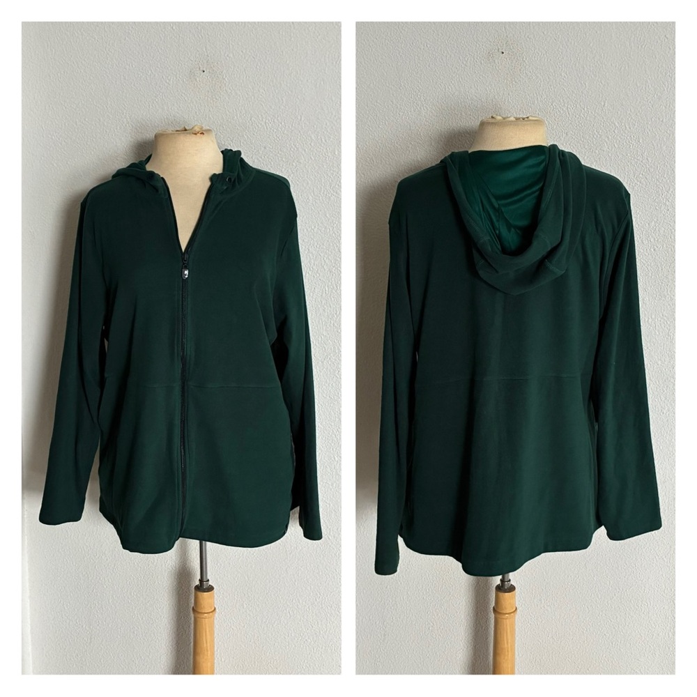 Torrid green fleece jacket